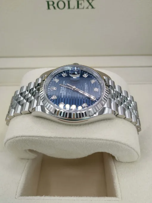 36mm ROLEX DATEJUST 126234-0057 Blue Diamond Morif Jubilee - Image 5