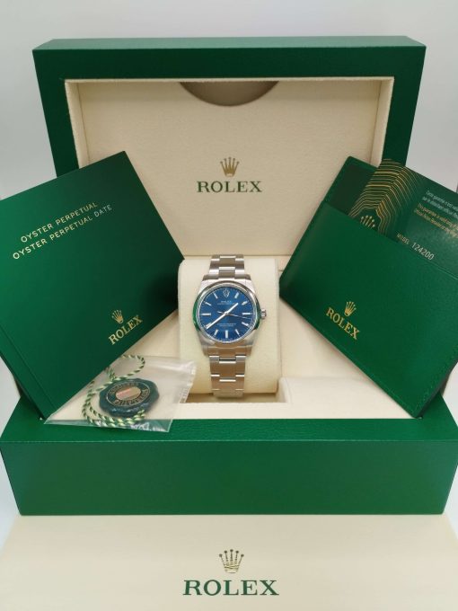 34mm 勞力士 ROLEX OYSTER PERPETUAL 124200-0003 亮藍色：圖片 3