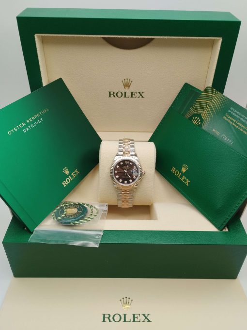 28mm ROLEX LADY DATEJUST 279171-0011 Brown - Image 5