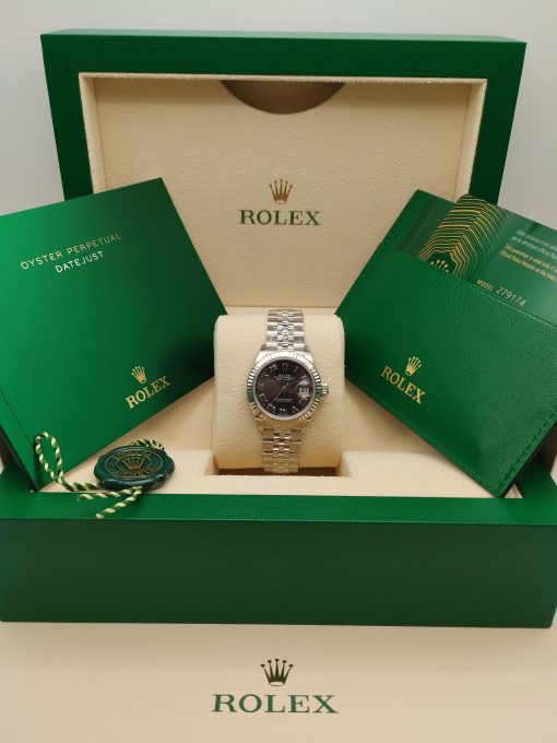 28mm ROLEX LADY-DATEJUST 279174-0013 GREY ROMA JUBILEE - Image 2
