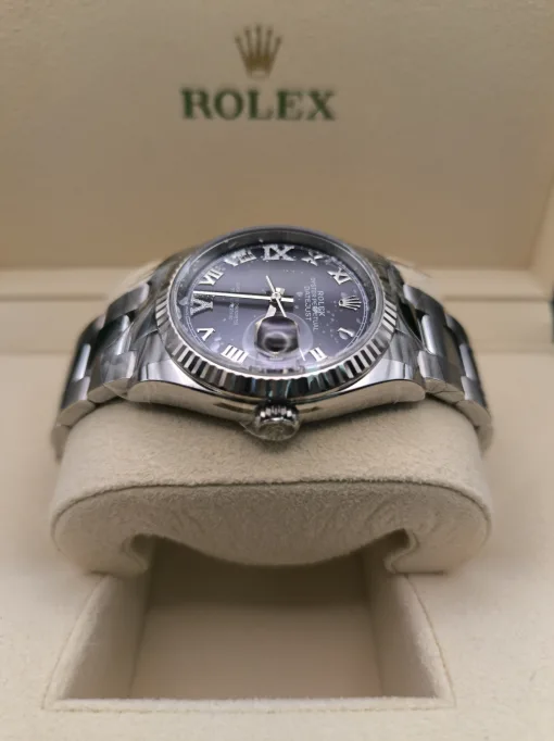 36mm ROLEX Datejsut 126234-0022 Aubergine set with diamond - Image 5