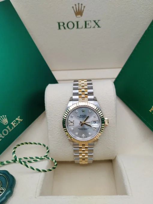 28mm 勞力士 ROLEX LADY-DATEJUST 279173-0003 銀色星鑽珠帶：圖片 2