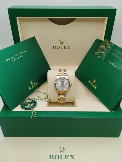 28mm 勞力士 ROLEX LADY-DATEJUST 279173-0003 銀色星鑽珠帶：圖片 3