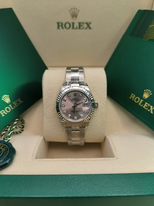 28mm 勞力士 ROLEX LADY-DATEJUST 279174-0004 鑲鑽粉紅色：圖片 2