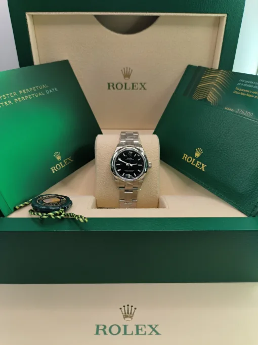 28mm 勞力士 ROLEX OYSTER PERPETUAL 276200-0002 黑色：圖片 3