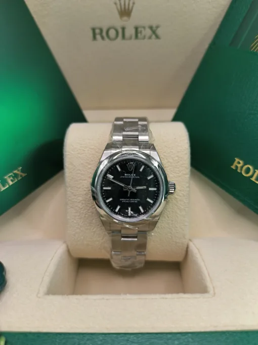 28mm 勞力士 ROLEX OYSTER PERPETUAL 276200-0002 黑色：圖片 2