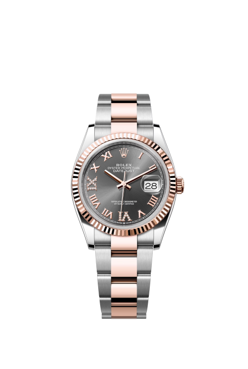 36mm 勞力士 ROLEX DATEJUST 126231-0024 鑲鑽石板灰色