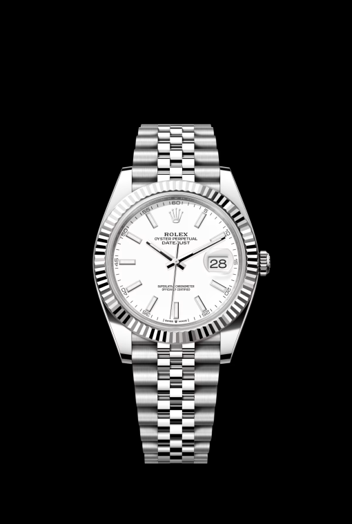 ROLEX 41mm 126334-0010 white dial Jubilee