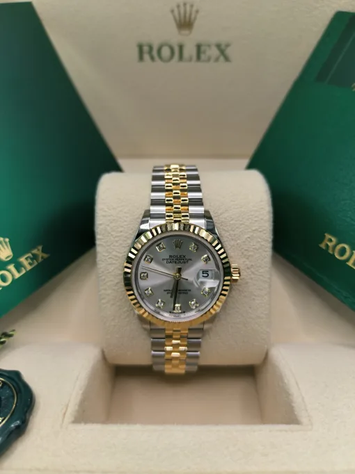 28mm ROLEX LADY-DATEJUST 279173-0007 Silver Jubilee - Image 2