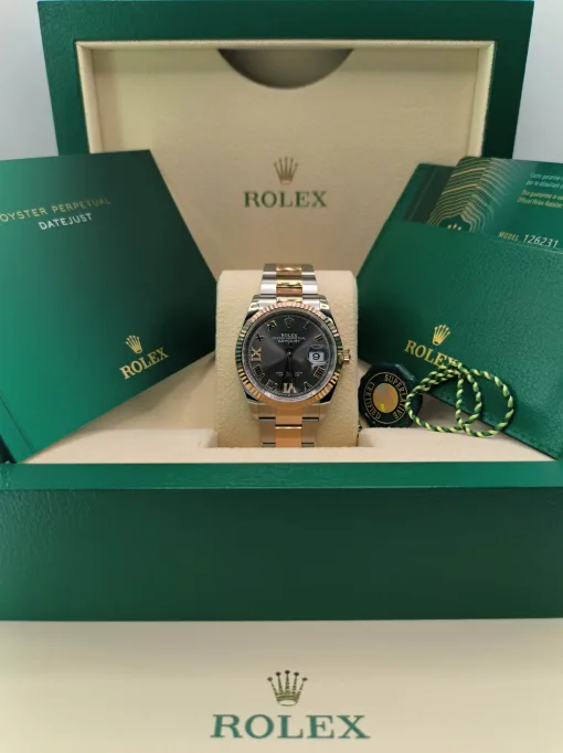 36mm 勞力士 ROLEX DATEJUST 126231-0024 鑲鑽石板灰色：圖片 3
