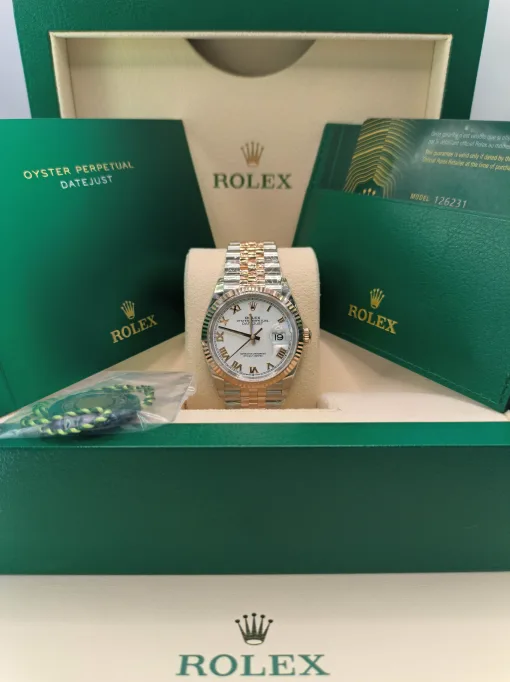 36mm 勞力士 ROLEX DATEJUST 126231-0015 白色錶面：圖片 3