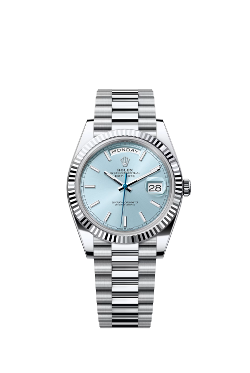40mm ROLEX DAY-DATE 228236-0018 ICE-BLUE
