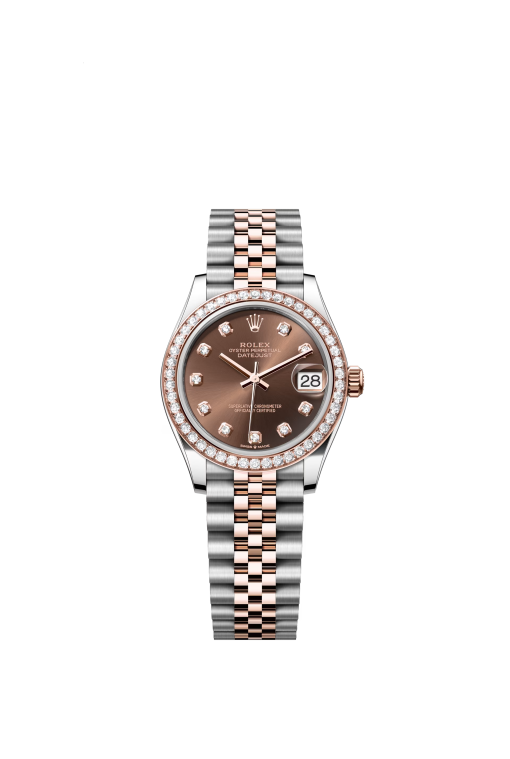 31mm ROLEX DATEJUST 278381rbr-0028 Chocolate Diamond-Set