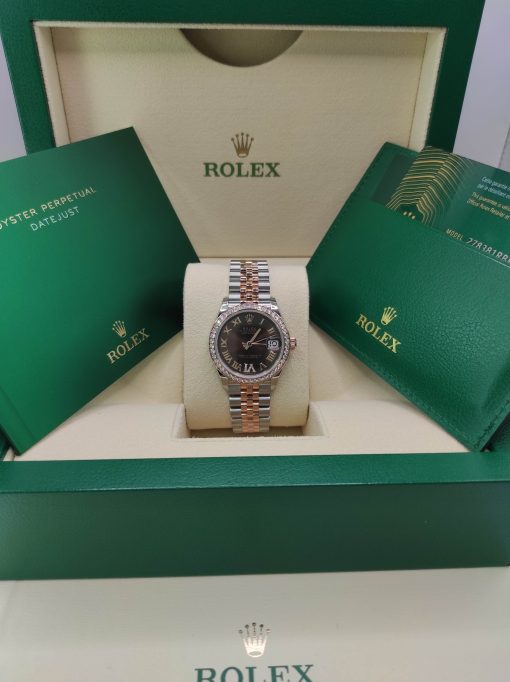 31mm ROLEX DATEJUST 278381rbr-0028 Chocolate Diamond-Set - Image 3