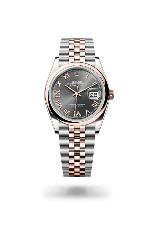 36mm ROLEX DATEJUST 126201-0023 Roman Grey Jubilee