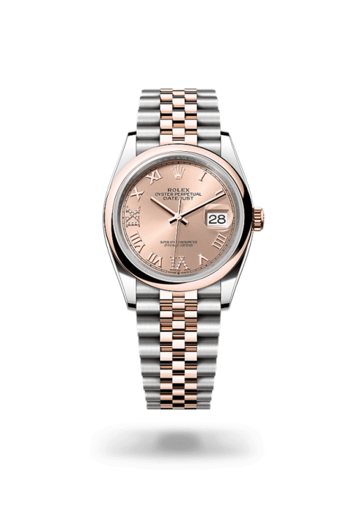 36mm ROLEX DATEJUST 126201-0027 Roman Pink Jubilee