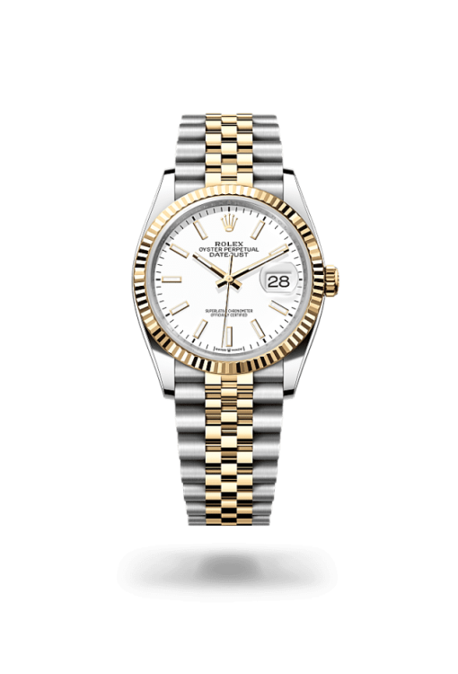 36mm ROLEX DATEJUST 126233-0019 White Jubilee