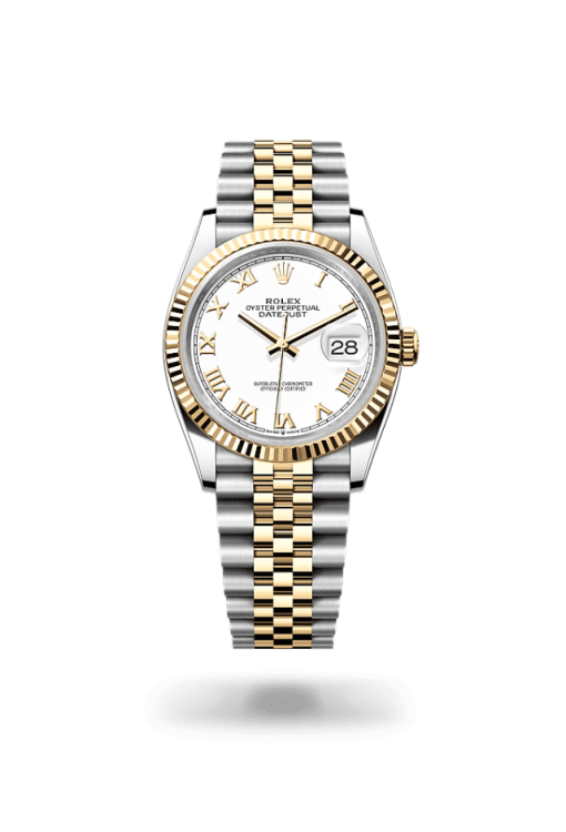 36mm 勞力士 ROLEX DATEJUST 126233-0029 羅馬字白色珠帶