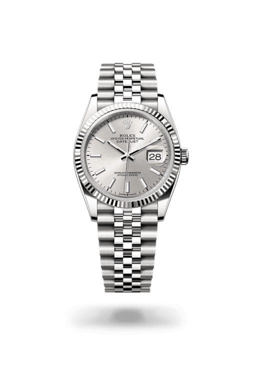 36mm ROLEX DATEJUST 126234-0013 Silver Jubilee