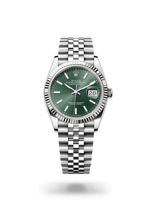 36mm ROLEX DATEJUST 126234-0051 Mint Green Jubilee