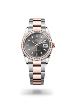 36mm ROLEX DATEJUST 126281rbr-0002 Slate Grey