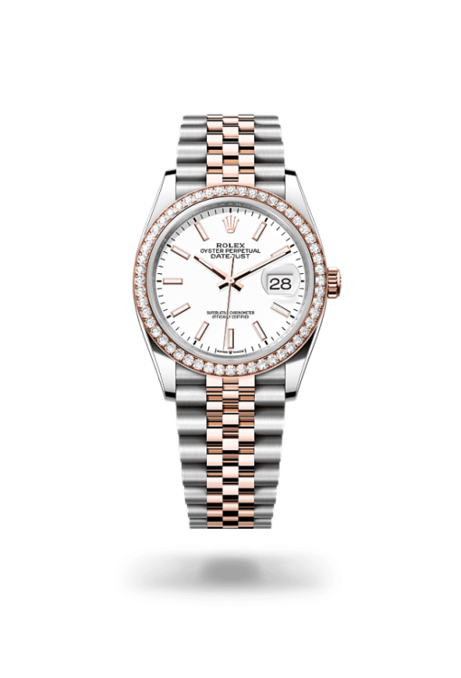 36mm ROLEX DATEJUST 126281rbr-0005 White Jubilee