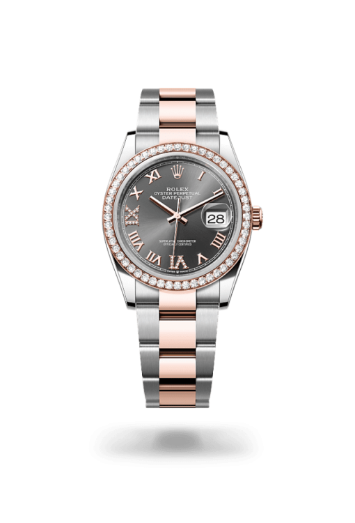 36mm ROLEX DATEJUST 126281rbr-0012 Roman Slate Grey