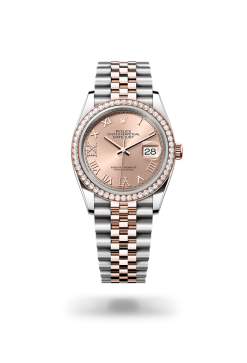 36mm ROLEX DATEJUST 126281rbr-0015 Roman Pink Jubilee