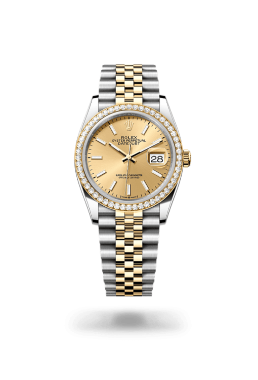 36mm ROLEX DATEJUST 126283rbr-0001 Champagne Jubilee