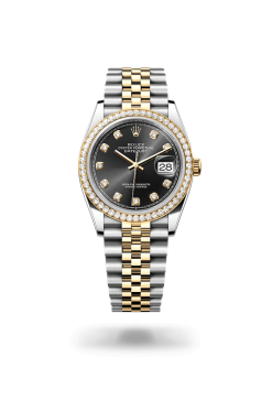 36mm ROLEX DATEJUST 126283rbr-0007 Bright Black Jubilee