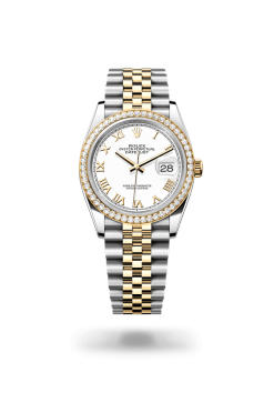 36mm ROLEX DATEJUST 126283rbr-0015 Roman White Jubilee
