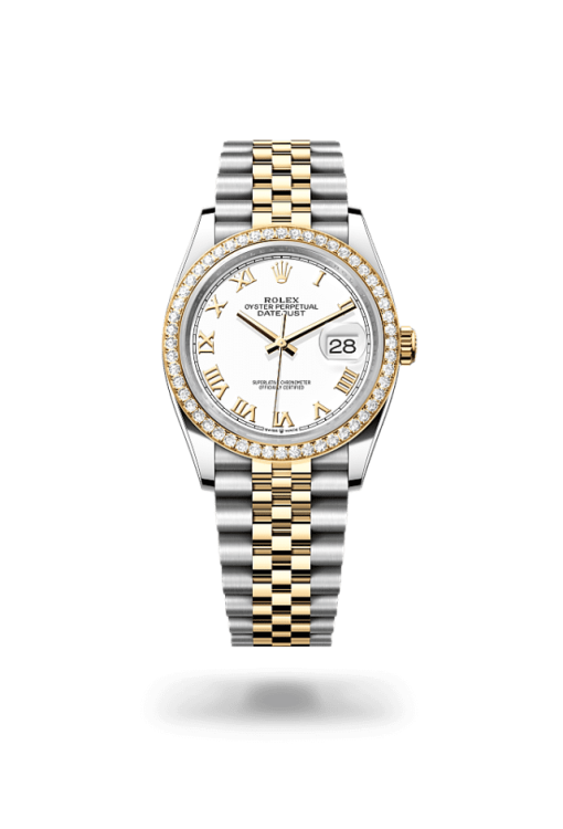 36mm ROLEX DATEJUST 126283rbr-0015 Roman White Jubilee