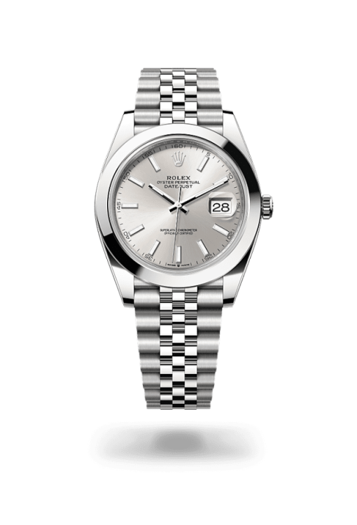 41mm ROLEX DATEJUST 126300-0004 Silver Jubilee