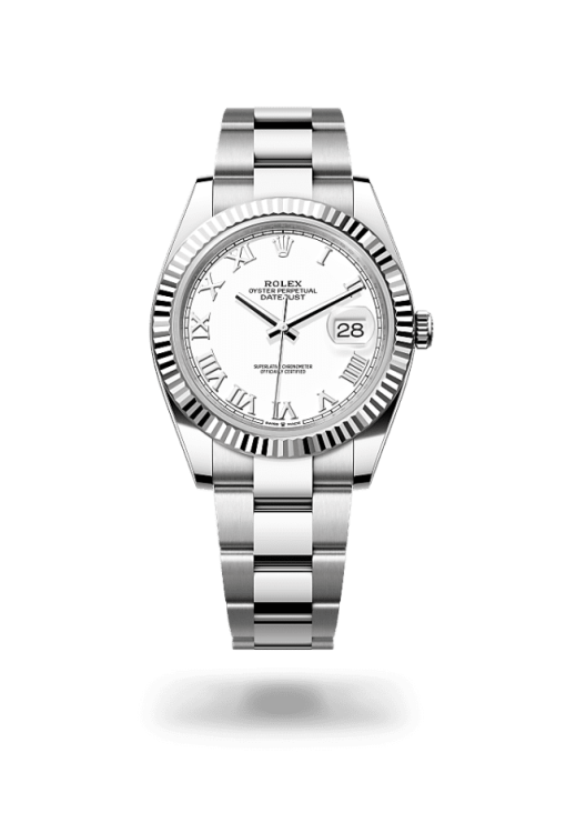 41mm ROLEX DATEJUST 126334-0023 Roman White