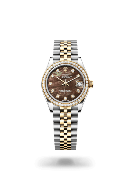 31mm 勞力士 ROLEX DATEJUST 278381rbr-0024 外圈鑲鑽黑色珍珠母珠帶