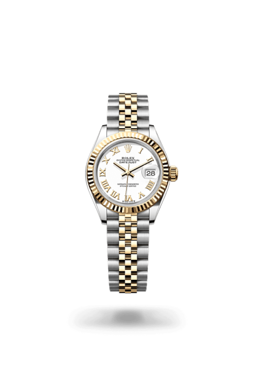 28mm ROLEX LADY-DATEJUST 279173-0023 RomanWhiteJubilee