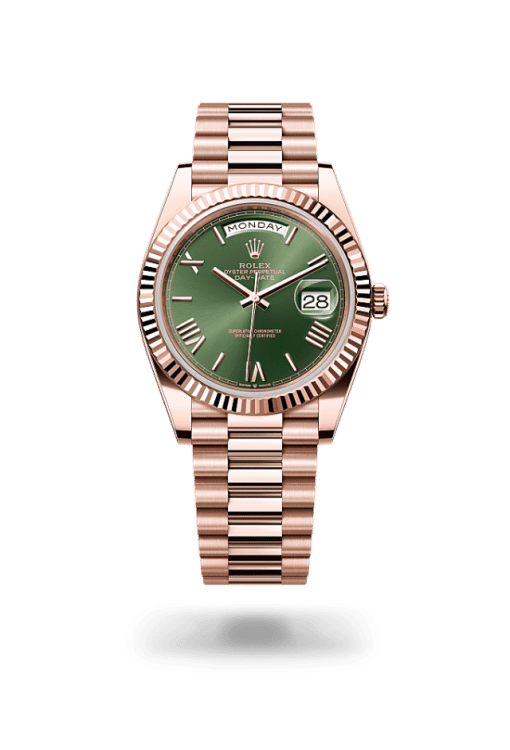 40mm ROLEX DAY-DATE 228235-0025 ROME OLIVE GREEN
